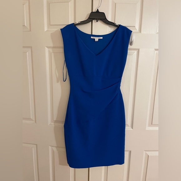 Diane von Fürstenberg DVF Bevin blue dress size 10 - Picture 1 of 8